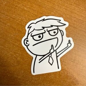 Funny‎ Cartoon Character Sticker
